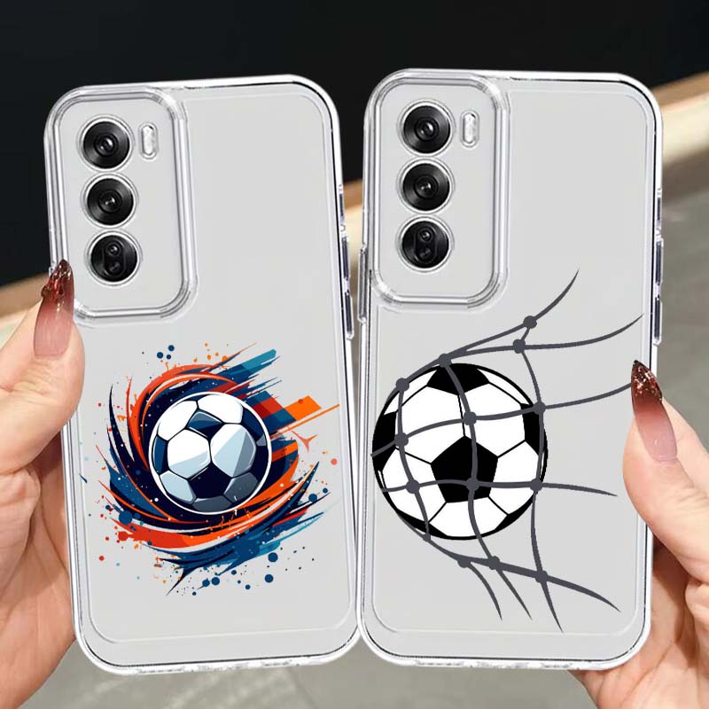 Oppo A78 - Fußball-Kunstmuster Handyhülle für OPPO A11 A16
